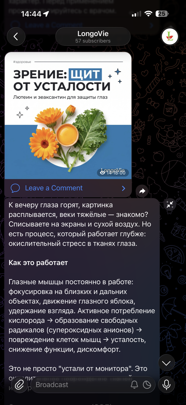 Готовый пост для Telegram с изображением и форматированным текстом